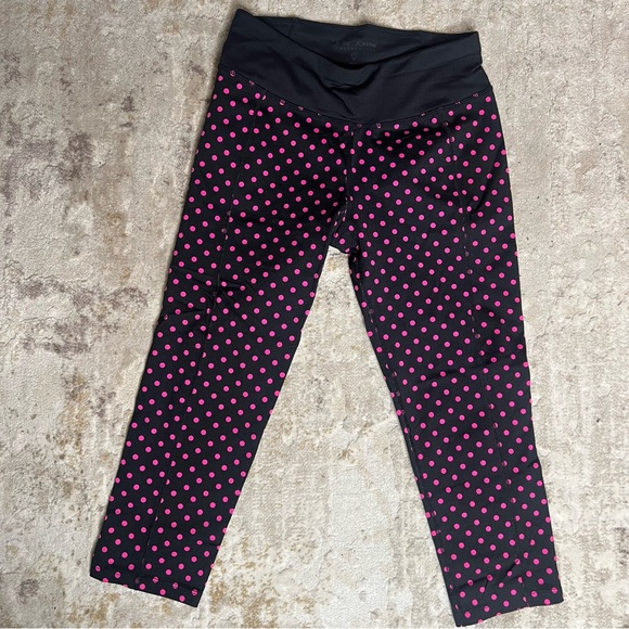 Betsey Johnson Pants - Betsey Johnson Black and Pink Polka Dot Leggings